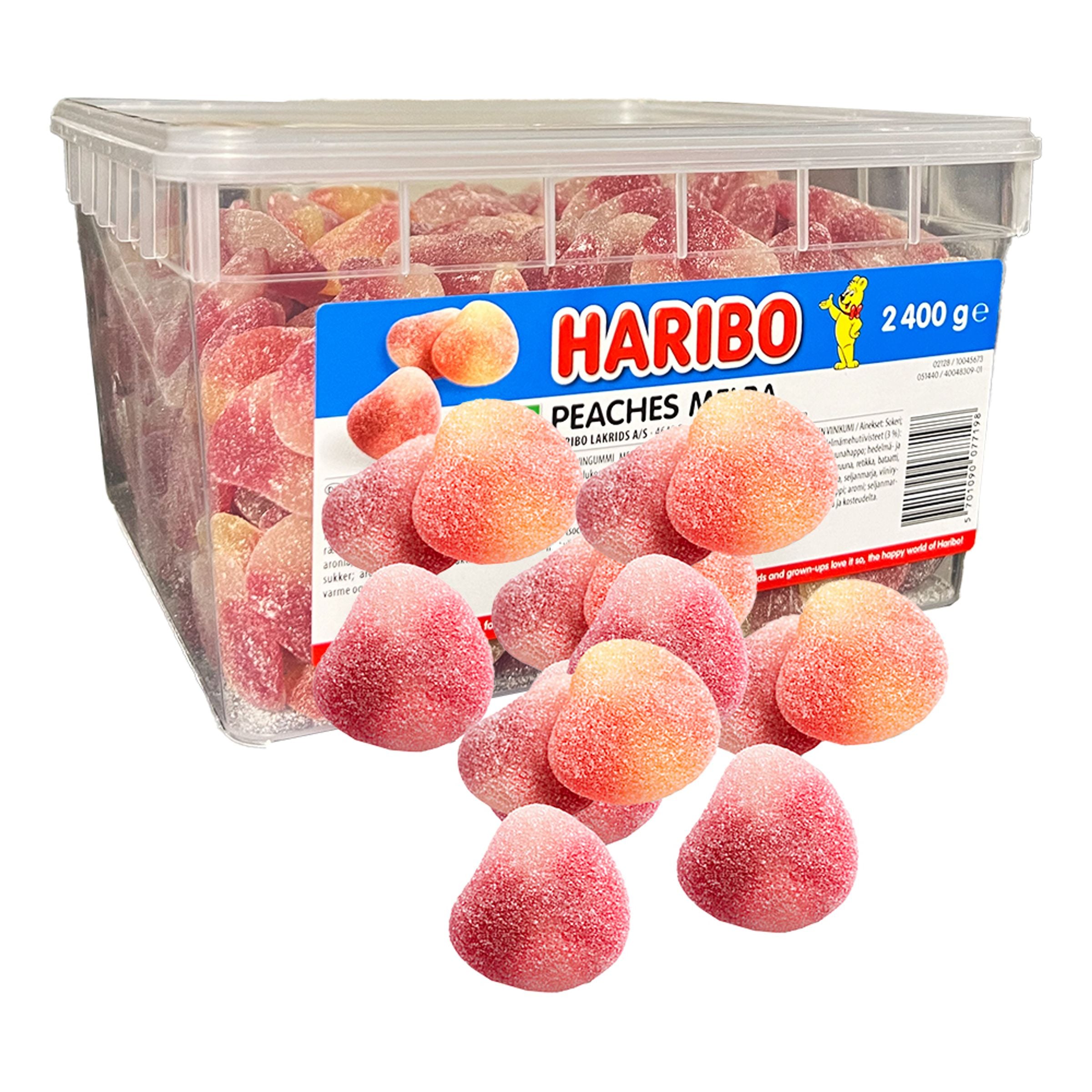 Haribo Persikor/Peaches i Storpack - 2,4 kg