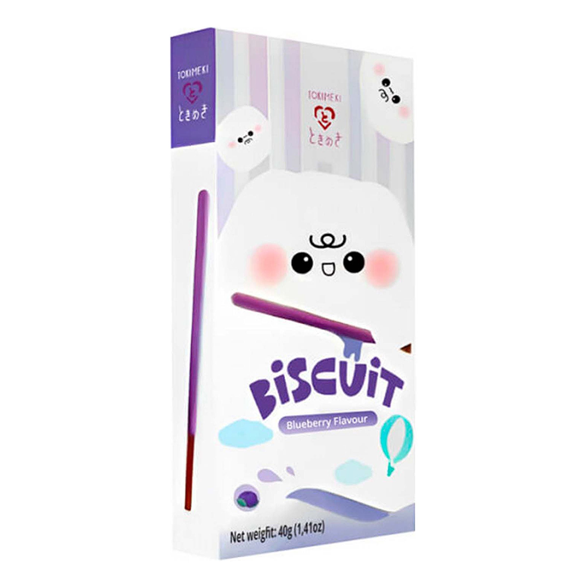 Tokimeki Biscuit Stick Blueberry - 40 g