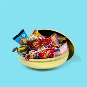 *FÖRBOKAS* Påskägg i guld (300g godis)