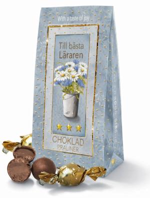 Till bästa Läraren (blå ask) - Lyxiga chokladpraliner